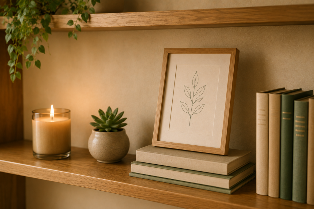 Calming bookshelf for TF-CBT therapy at Monica Kristen Therapy.